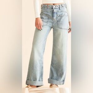 NWT We The Free Palmer Cuffed Wide Leg Jeans 29